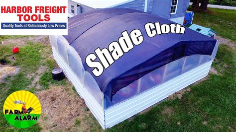 Greenhouse Shade Cloth Install From Harbor Freight Tools YouTube