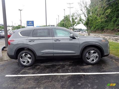 2021 Hampton Gray Hyundai Santa Fe Se Awd 142042325 Photo 3 Car Color Galleries