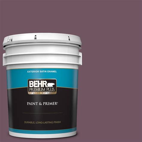 Behr Premium Plus Gal S Exotic Eggplant Satin Enamel Exterior