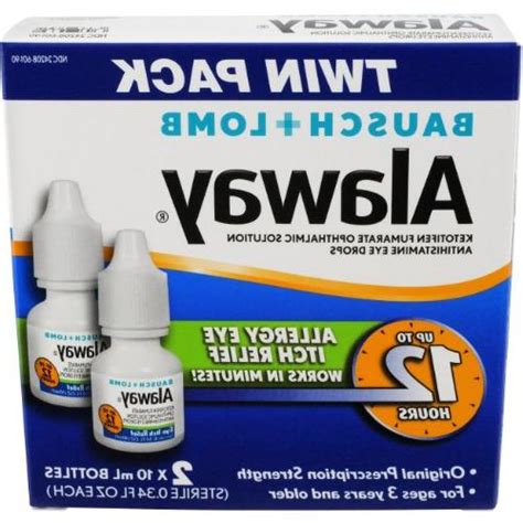 Alaway Antihistamine Eye Drops, 0.34 Ounces, 2 Count