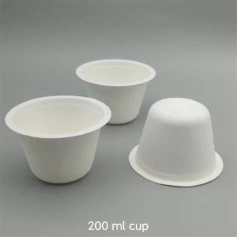 Ml Biodegradable Ice Cream Cups Eco Friendly Sugarcane Cups