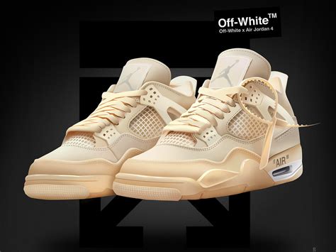 Jordan 4 offwhite by Romain Trystram on Dribbble