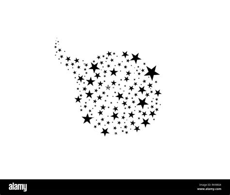 Sterne Im Kreis Vector Illustration Flache Symbol Star Rahmen Symbol