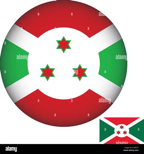 Burundi Flag Round Shape Stock Vector Image Art Alamy