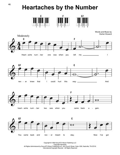 Beginner Piano Songs With Numbers