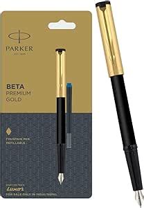 Amazon Parker Beta Premium FP CT Fountain Pen With Free Ink Cart