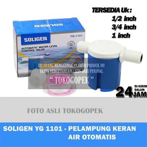 Jual SOLIGEN YG 1101 PELAMPUNG KRAN AIR OTOMATIS PELAMPUNG SOLIGEN 1