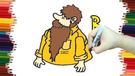 Como dibujar UNA BARBA Dibujos con la letra B paso a paso y muy Fácil