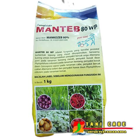 Fungisida Manteb Wp Mancozeb Kuning Kg Lazada Indonesia