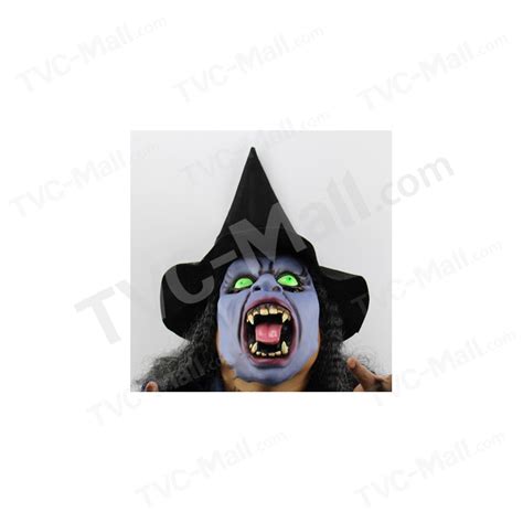 High Quality Tusk Scary Witch Halloween Face Mask with Wig Masquerade ...