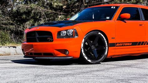 Bright Orange Dodge Charger With Contrasting Black Accents — Gallery Dodge Charger