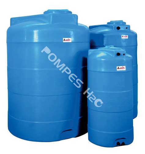 Réservoir vertical eau potable en polyèthylène HD 1000 L 1500 L