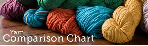 Comparison Chart For Yarns Substituting Knit Picks Yarns Only Crochet