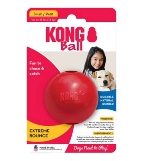 Kong Ball W Hole Small Pet Borde Laguna