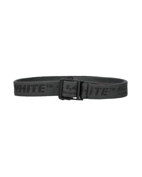 Off White C O Virgil Abloh Cotton Industrial Logo Detailed Belt In