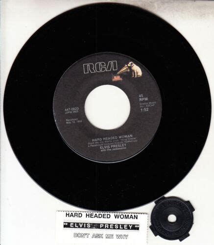 Elvis Presley Hard Headed Woman Don T Ask Me Why Vinyl Record