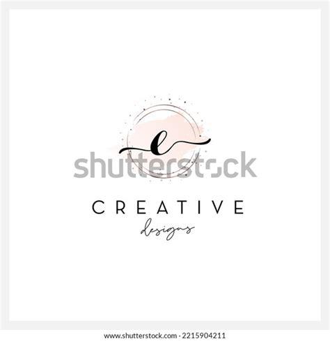 Handwriting Letter E Logo Signature Letter Stock Vector (Royalty Free ...