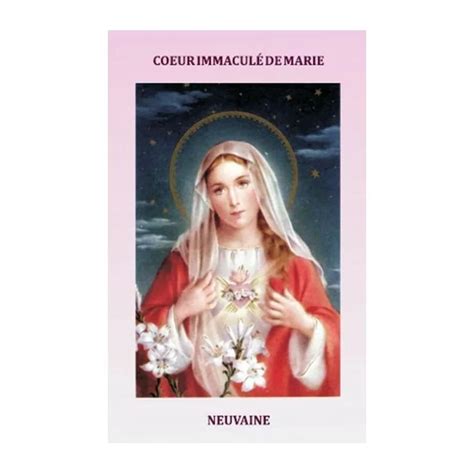 Livret De Neuvaine Au Coeur Immacul De Marie Comptoir Religieux