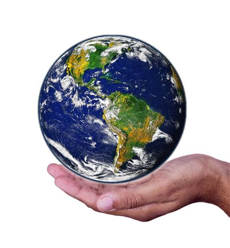 Man Holding Globe On His Hand Stock Image Image Of People Authority