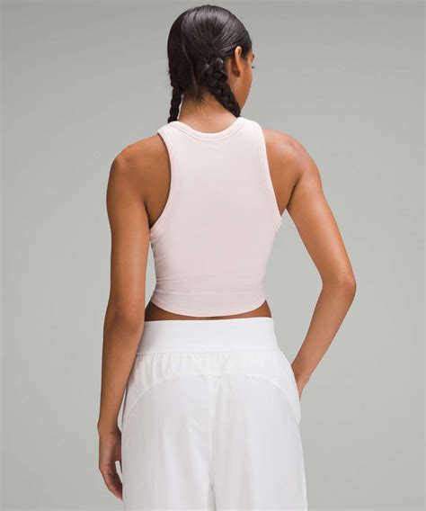 Lululemon Hold Tight Cropped Tank Top Flush Pink Lulu Fanatics