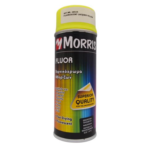 Spray Color Acrilic Galben Fluorescent Mat Ml Morris Pentru