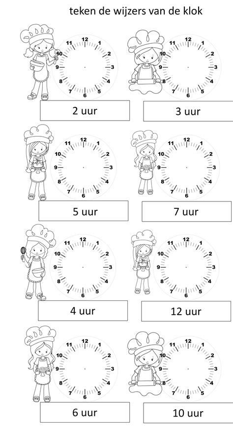 6 Spelletjes Om Klokkijken Te Oefenen Hele En Halve Uren Artofit