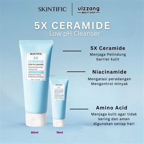 Jual Skintific 5x Ceramide Low Ph Cleanser Gentle Cleanser For Sensitive Skin 80ml 【bpom