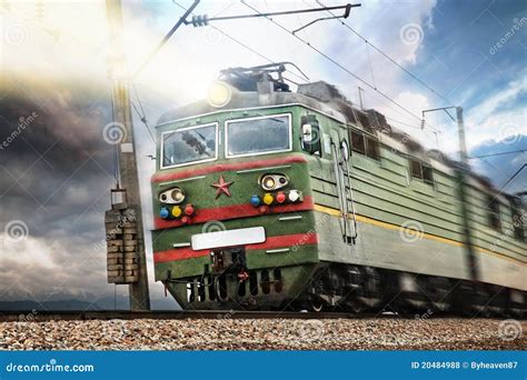 Green Train Locomotive Royalty-Free Stock Photo | CartoonDealer.com ...