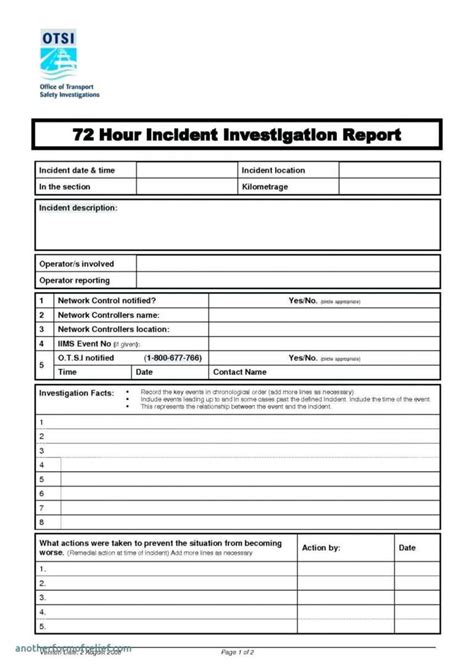 Investigation Report Template Doc – Support.theboogaloo.org