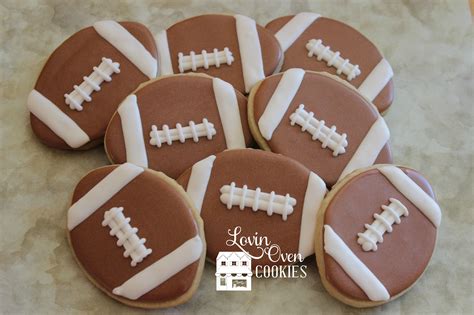 Football Decorated Sugar Cookies Sports Theme Birthday Birthday Party Treats Football Birthday