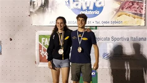 Arrampicata Sportiva Maresi E Vasi Argento E Bronzo Ai Campionati Italiani