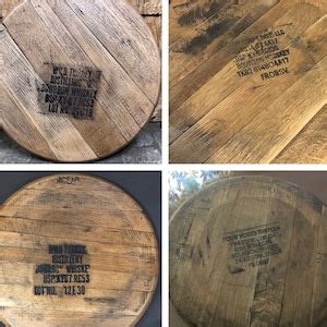 Lazy Susan Bourbon Barrel Head Whiskey Barrel Lid Serving Tray