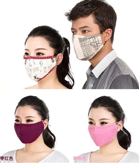 Tienda Online Cute Cotton Linen Dust Mask Pm2 5 Filter Kpop Mask Surgical Windproof Mouth Muffle