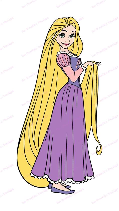 Rapunzel Hair Tangled Svg 2 Svg Dxf Cricut Silhouette Cut File