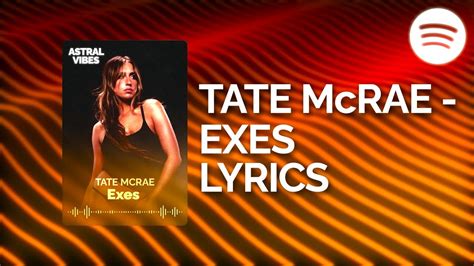 Tate Mcrae Exes Lyrics Youtube