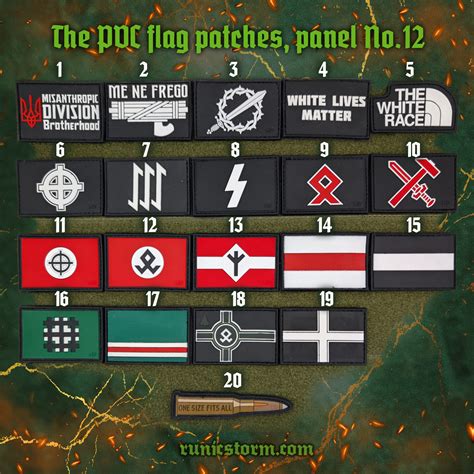 The Pvc Flag Patches Panel Runic Storm