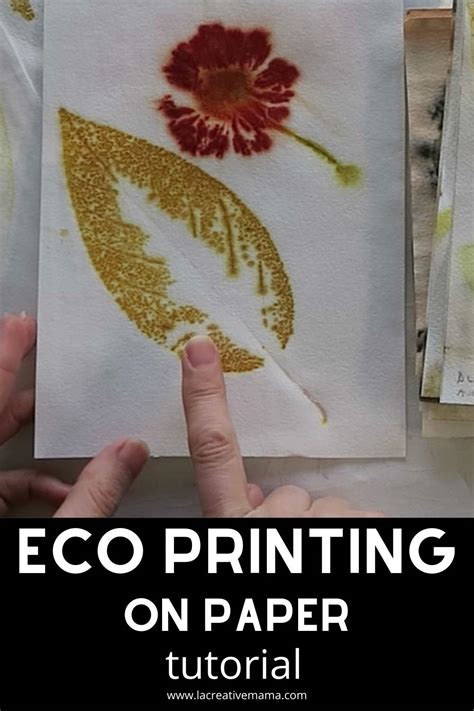 Eco Printing On Paper A Beginners Guide La Creative Mama