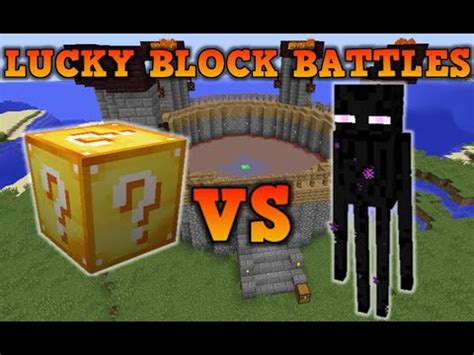 Minecraft Lucky Block Battles Enderman Modded Minigame YouTube