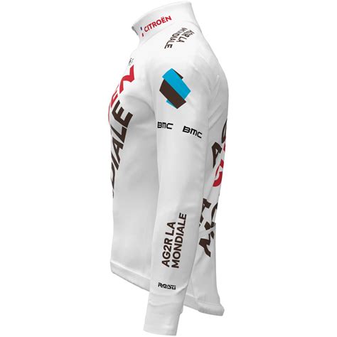 AG2R CITROËN TEAM Thermal Jacket 2023 red brown white