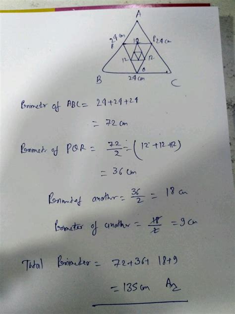 One Side Of Equilateral Triangle Is 24 Cm The Mid Point Of Its Side