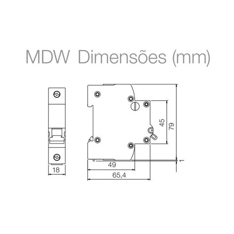 Disjuntor Monopolar Weg A Ka Curva C Din Mdw C Eletrishop