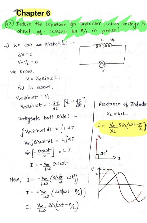 SOLUTION Most Important Derivation Of Class 12 Alternating Current