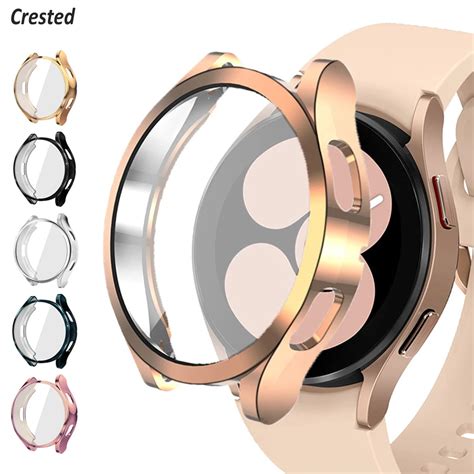 Case For Samsung Galaxy Watch 4 Classic 46mm 42mm Tpu Plated All Around Bumper Cover Screen