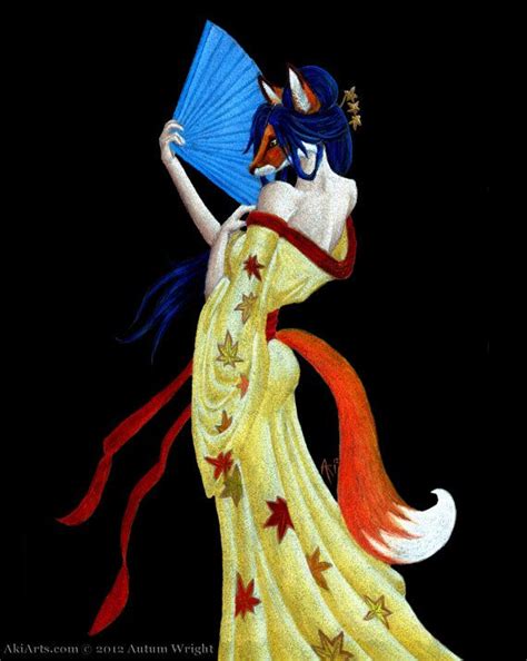 The Kitsune Is A Creature From Japanese Folklore Meaning Fox They Are