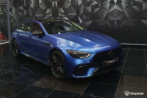 Mercedes Amg Gt Blue Wrap Wrapstyle