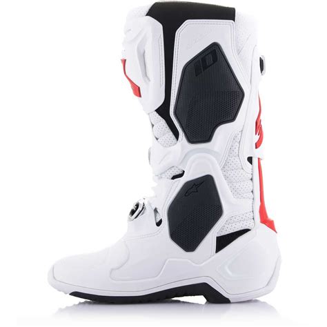 Stivali Moto Cross Enduro Alpinestars Tech Supervented Rosso Bianco