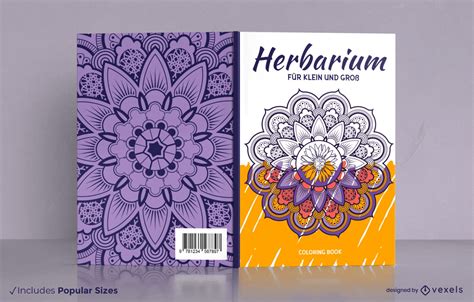 Baixar Vetor De Design De Capa De Livro De Colorir Mandala KDP