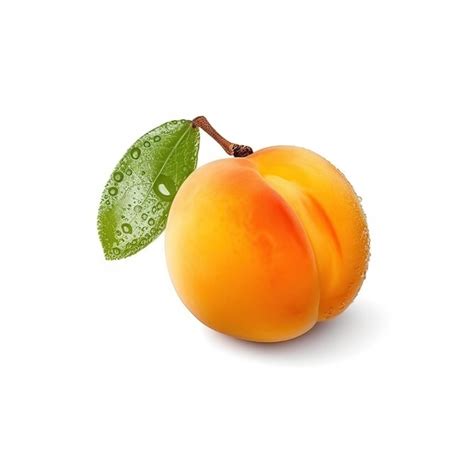 Premium Photo Apricot Fruit With Isolated White Background