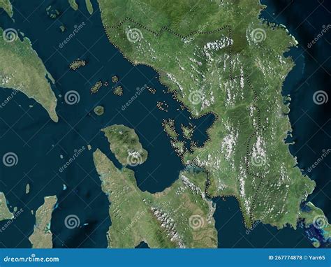 Samar Philippines High Res Satellite No Legend Stock Illustration