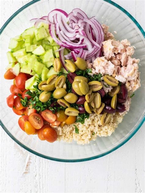 Mediterranean Tuna Quinoa Salad Sunkissed Kitchen